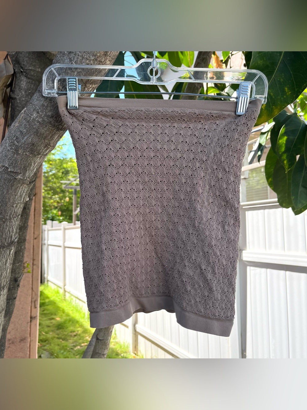 Free People Intimately Honey Textured Tube Top.